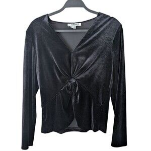 Vintage 90s Patra Twist Velvet Witchy‎ Whimsigoth Top Size Medium